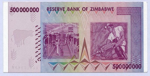 Zimbabwe Pick-No.: 82 2008 500 m. Dollars (billetes para los coleccionistas)